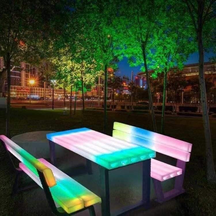 LED tafel + banken